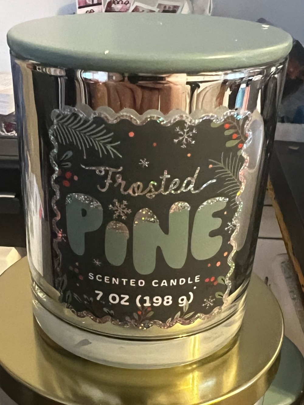 Frosted Pine Candle